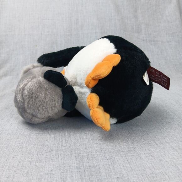 The Bearington Collection Penguin Pair Mom and Baby 10in Plush Stuffed Animal - Picture 6 of 11